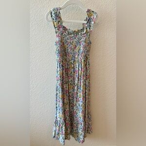 Cat & Jack Smocked Floral Dress - Pink, Yellow, Purple